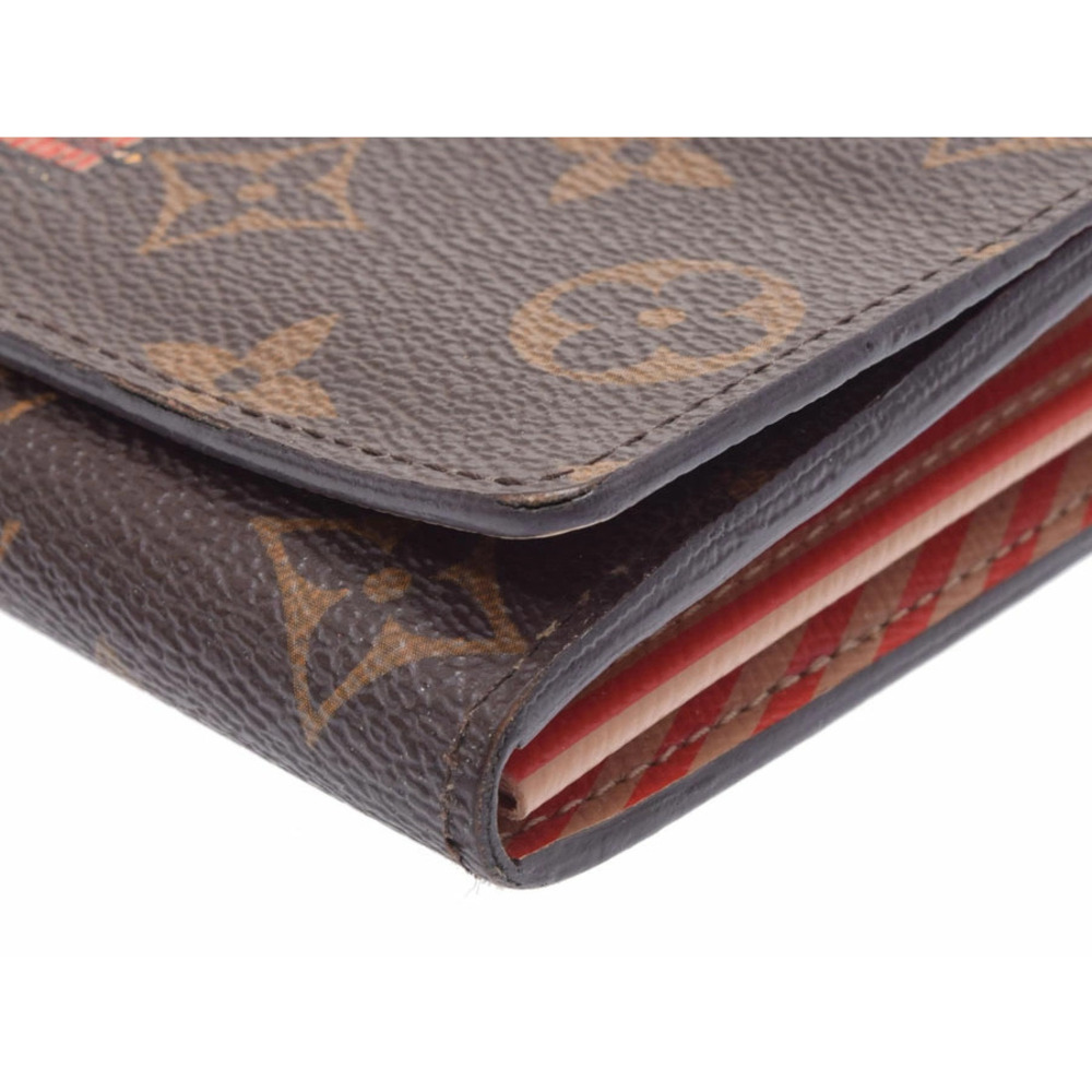 Louis Vuitton Monogram Portefeuille Sarah Trunk Motif Brown Long Wallet - Picture 7 of 8